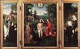 Jan Canvas Paintings - Triptych of Jan Des Trompes